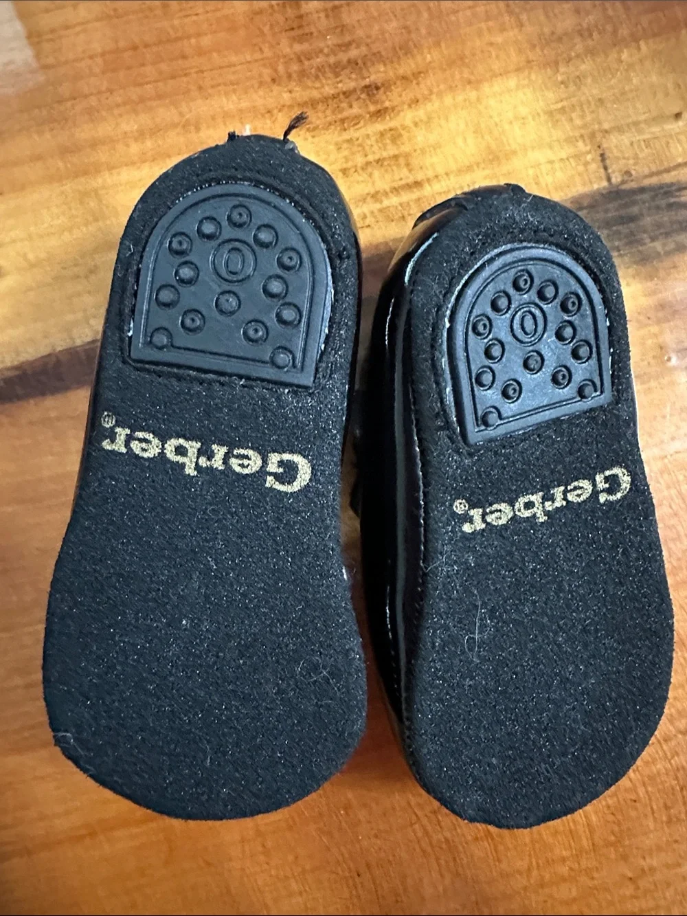 Gerber Black Patent Mary Jane Shoes with Bow and Buckle